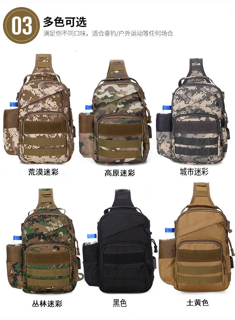 Men's Messenger bag sports camouflage shoulder bag