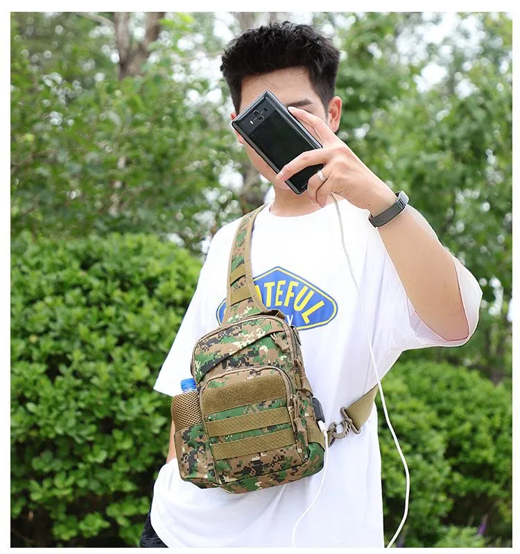 Men's Messenger bag sports camouflage shoulder bag