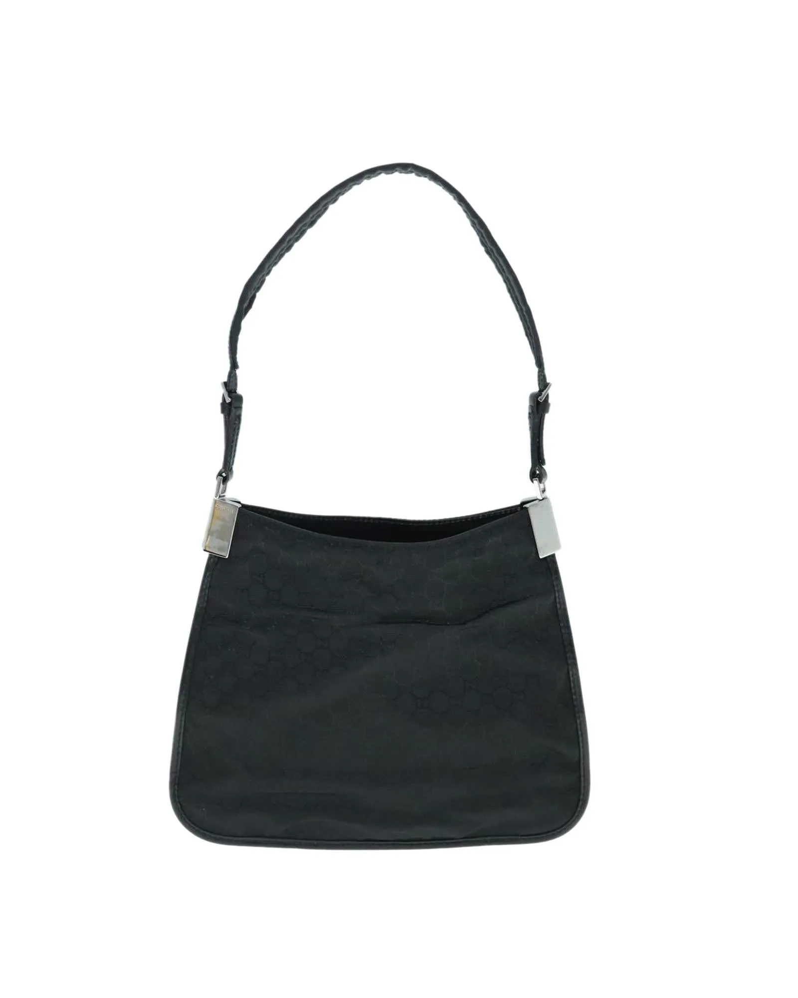 Micro GG Canvas Shoulder Bag in Black