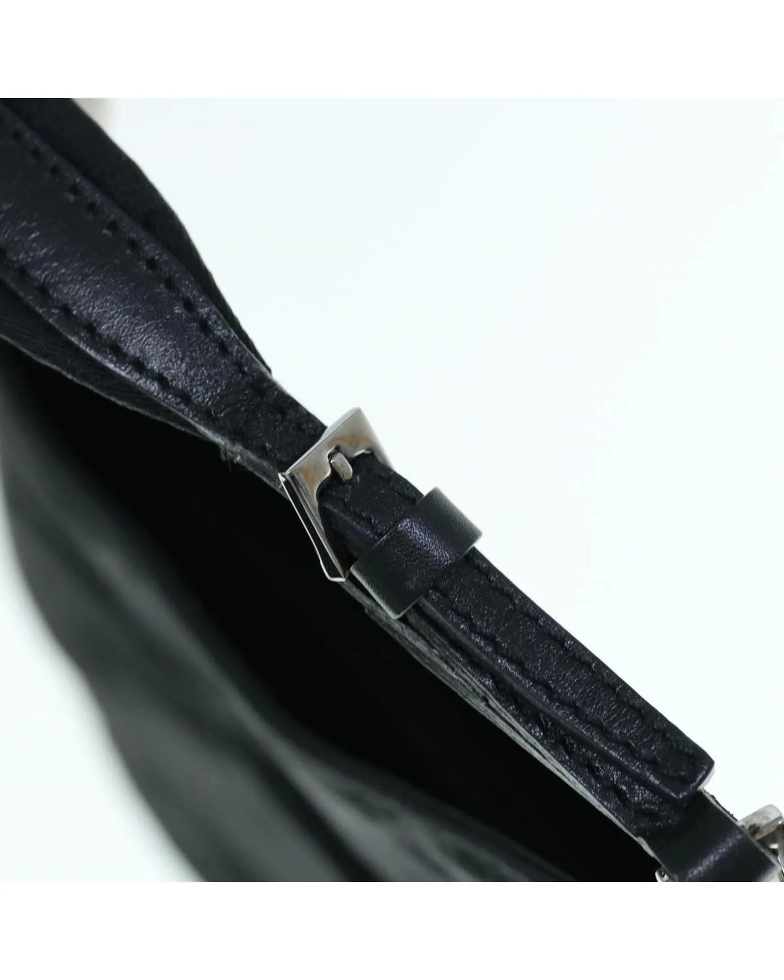 Micro GG Canvas Shoulder Bag in Black