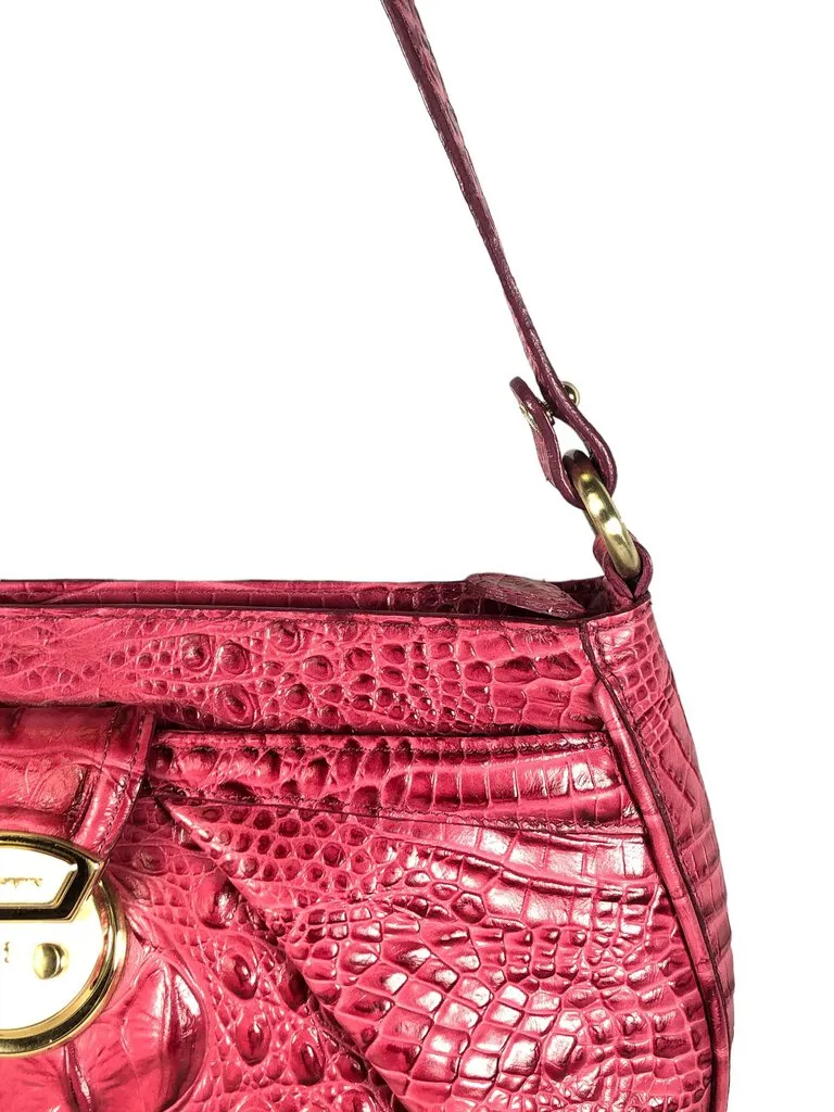 Moc Croc Zip Top Handbag