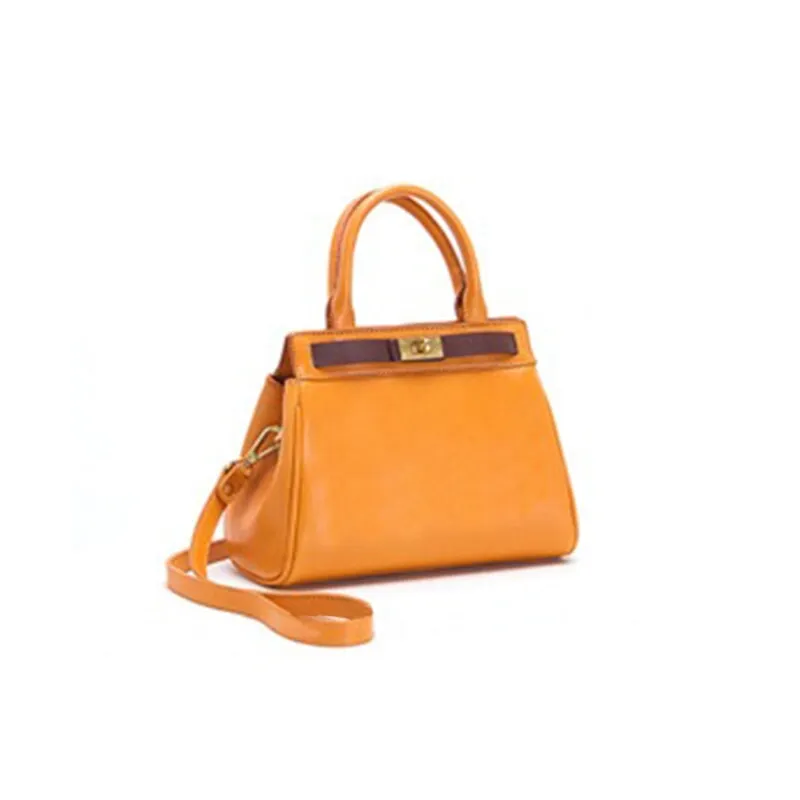 Multi-function Vegetable Tanned Cowhide Leather Kylie Bag