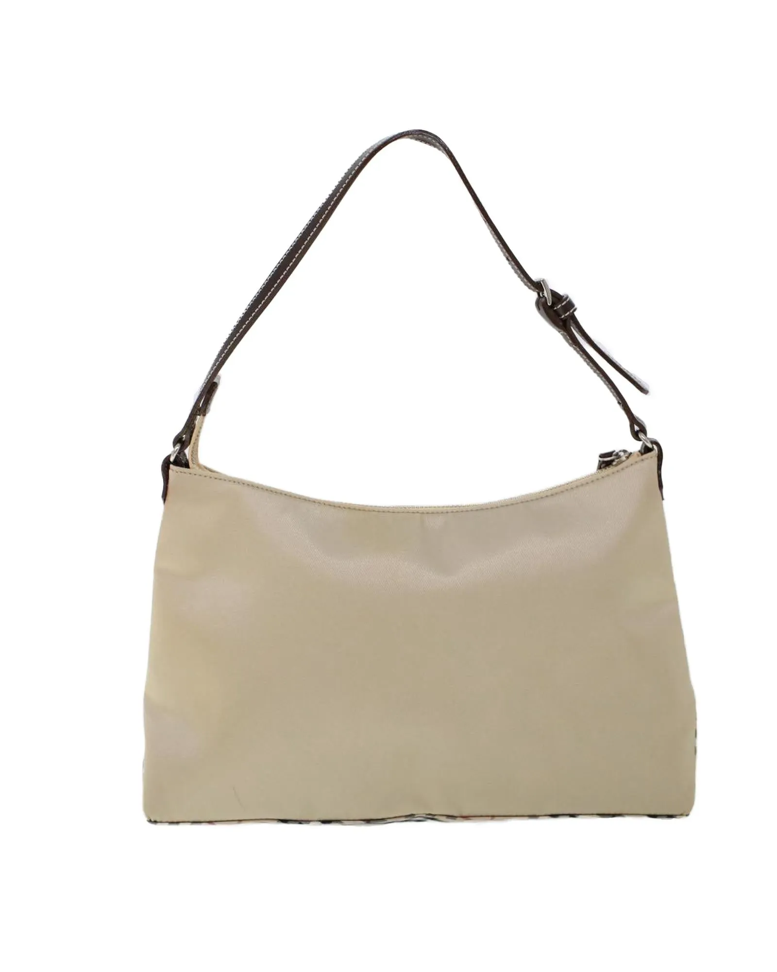 Nylon Beige Shoulder Bag