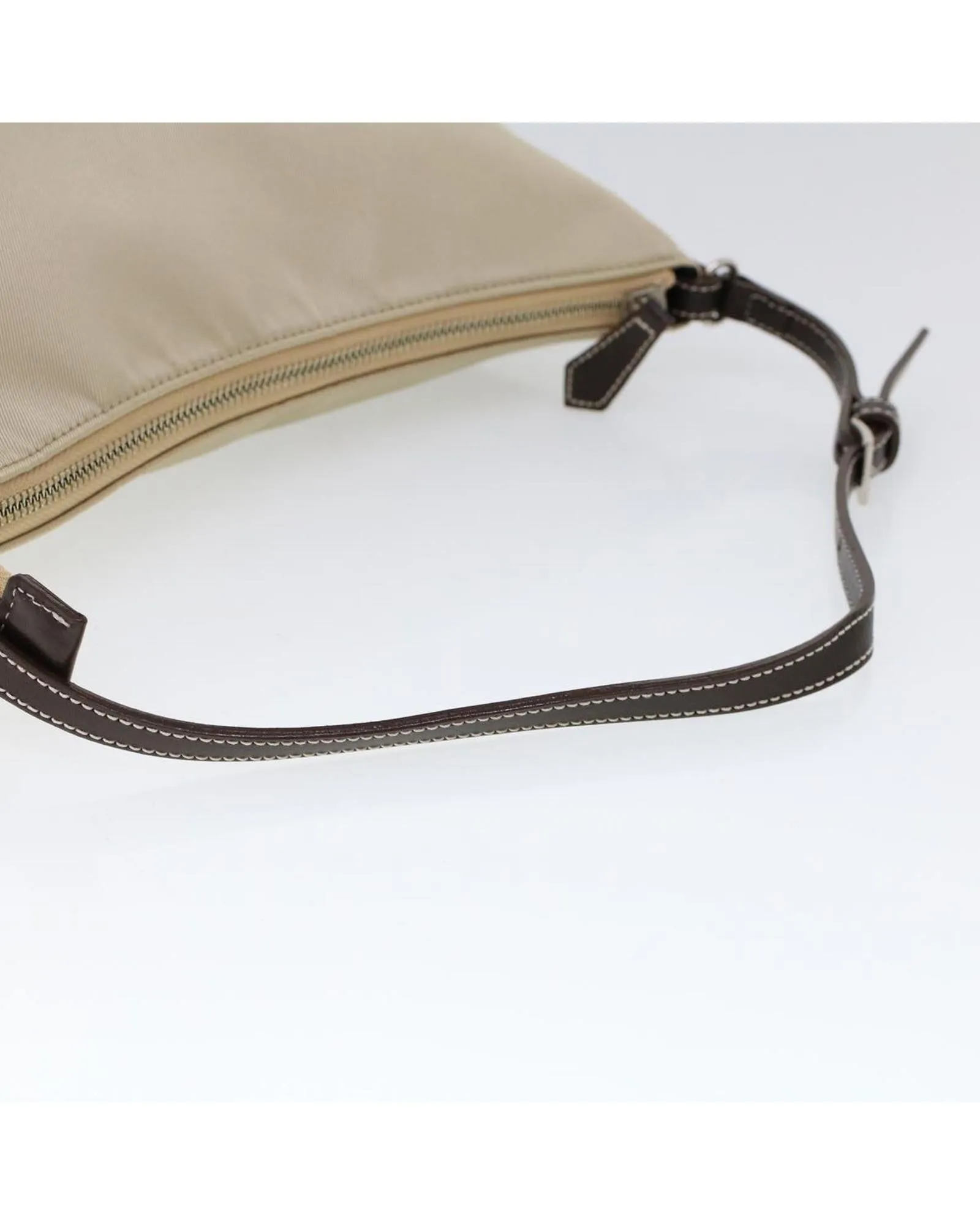 Nylon Beige Shoulder Bag