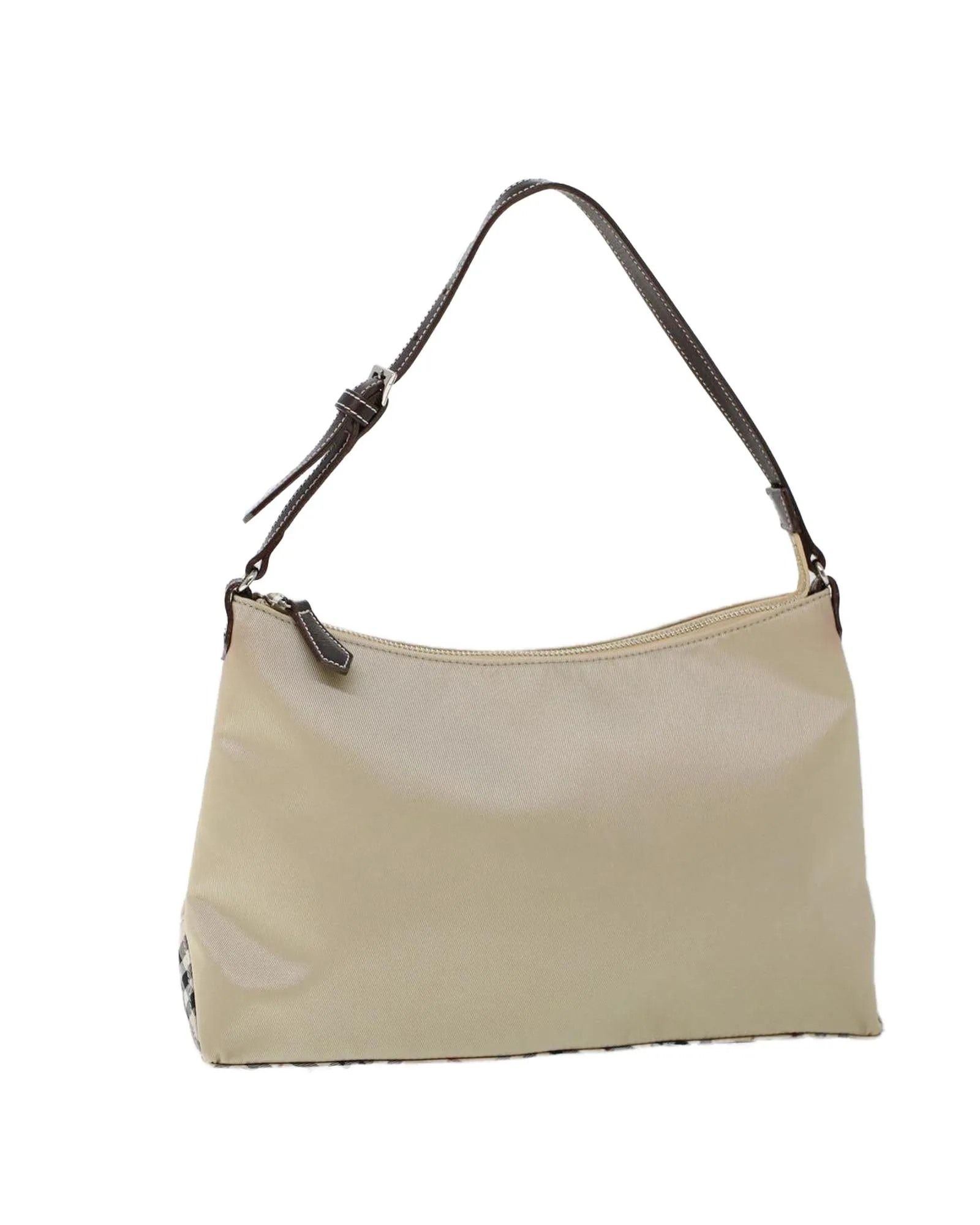 Nylon Beige Shoulder Bag