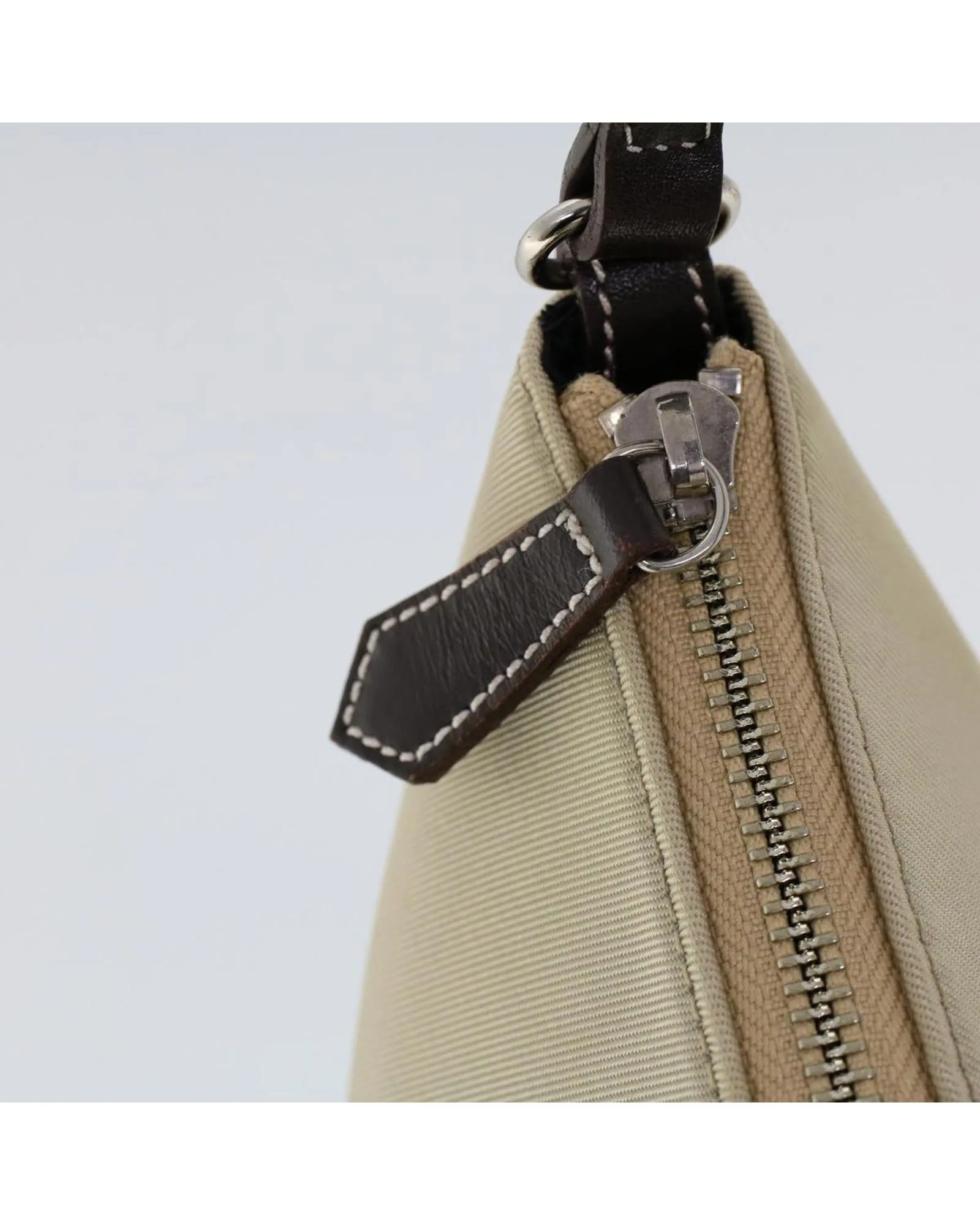 Nylon Beige Shoulder Bag