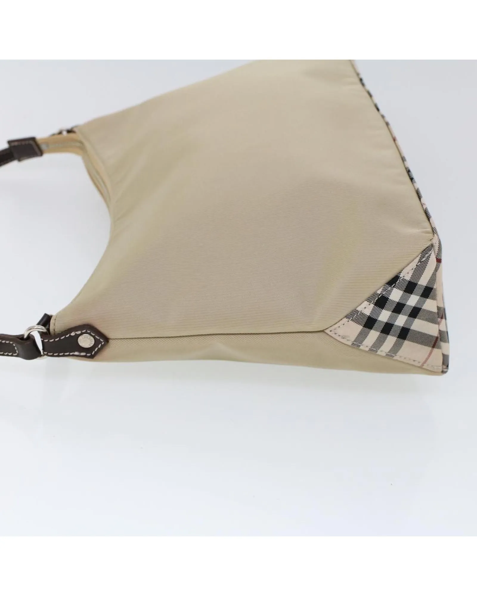 Nylon Beige Shoulder Bag