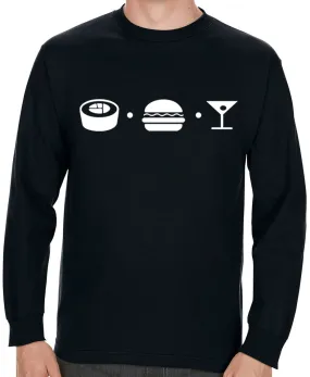 ON SALE NOW!!!!!!!Black Long Sleeve T Shirt with Cowfish Print