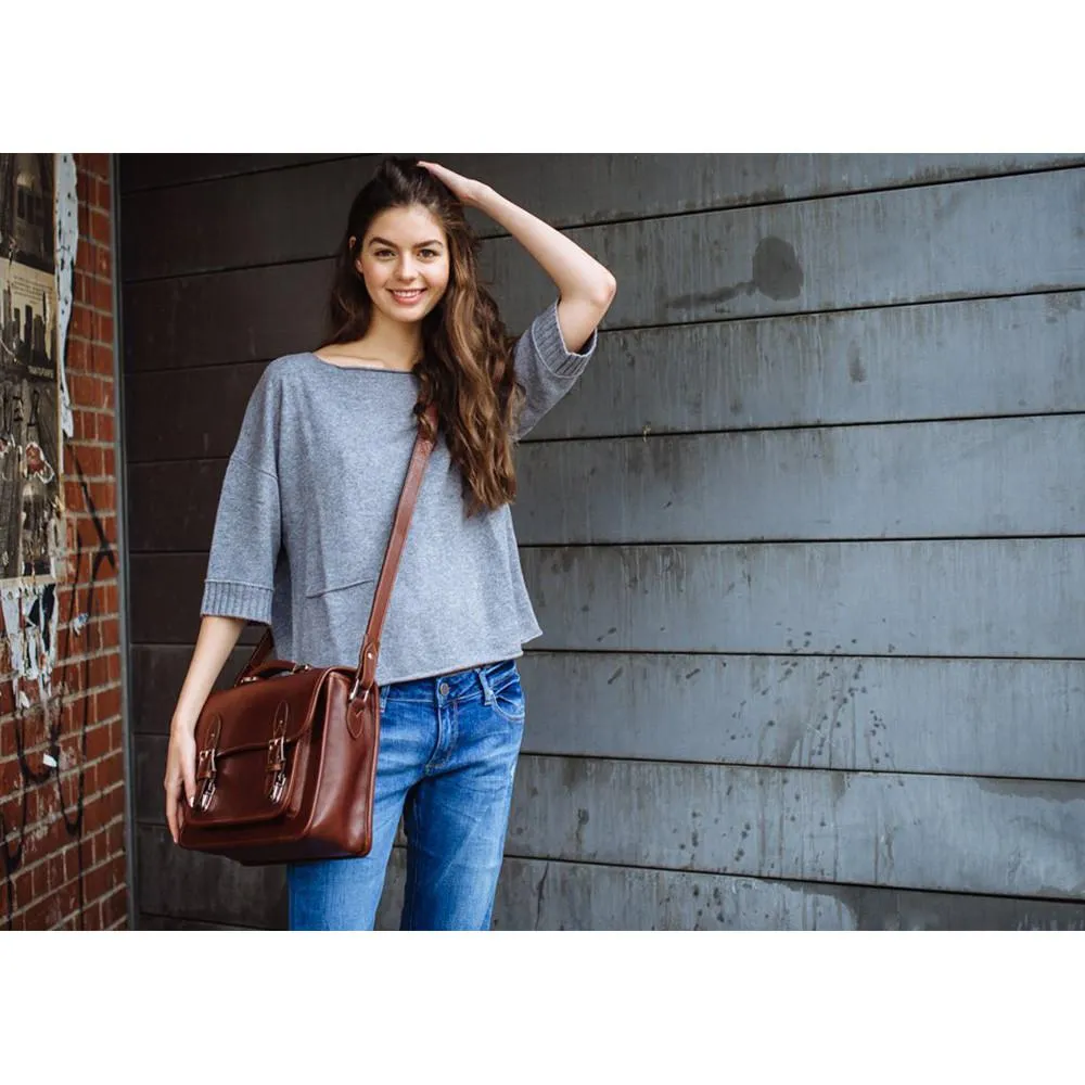 ONA The Brooklyn Shoulder Bag (Chestnut) ONA007BR