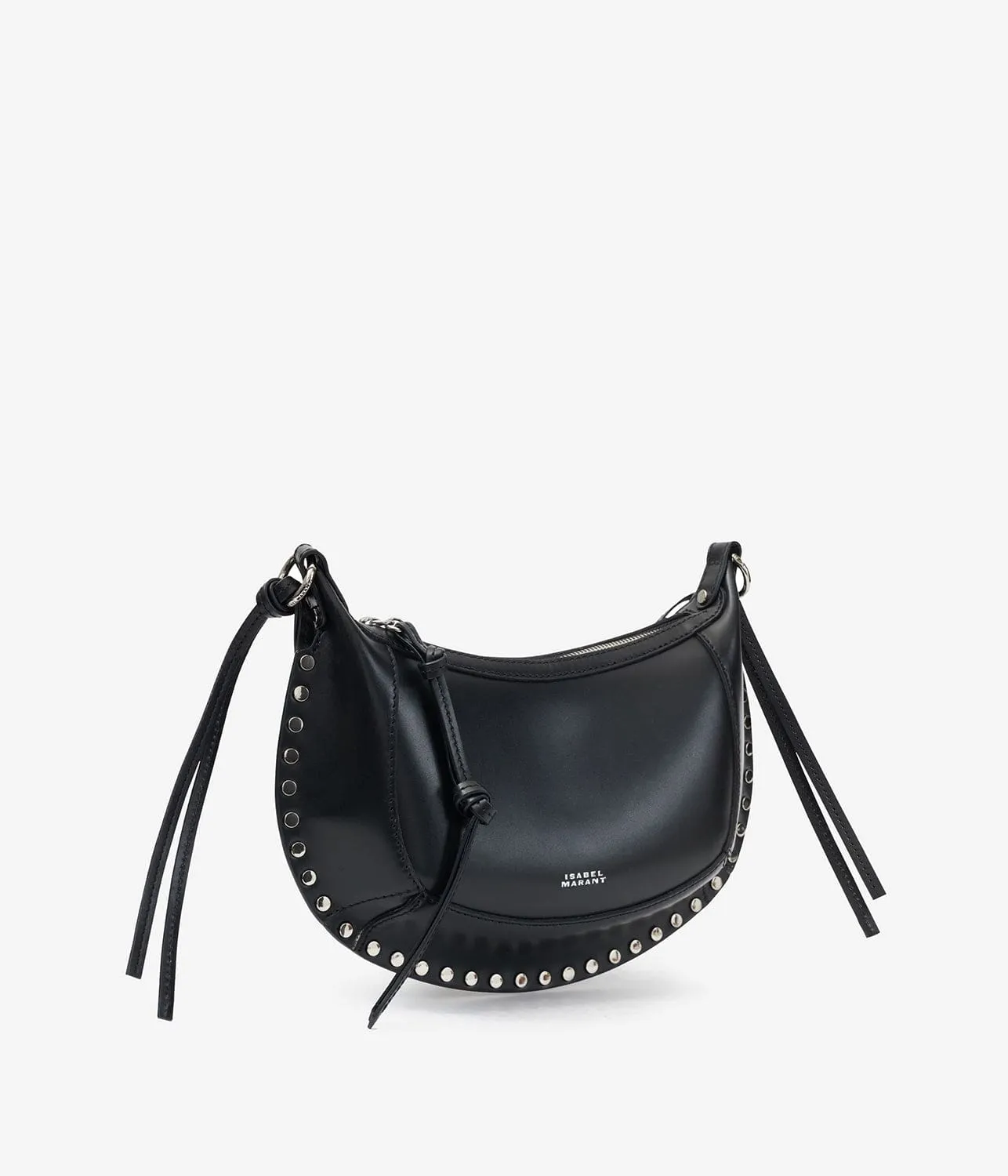 OSKAN MOON SHOULDER BAG- BLACK/SILVER