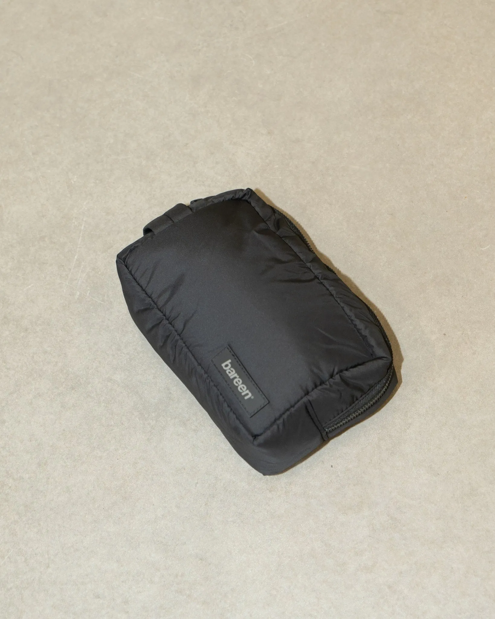 Padded Toiletry Bag - BLACK