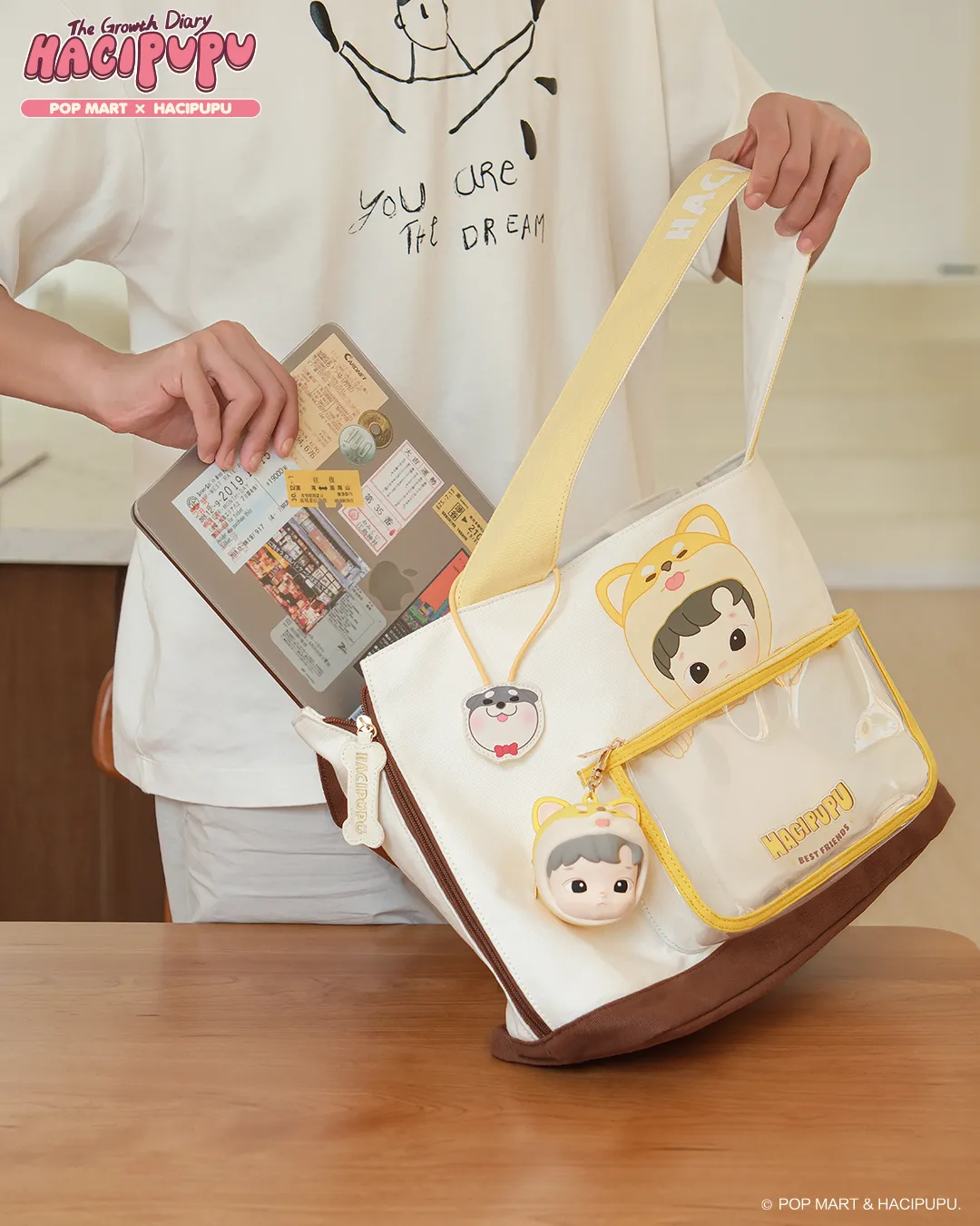 POP MART Hacipupu The Growth Diary Series - Canvas Bag