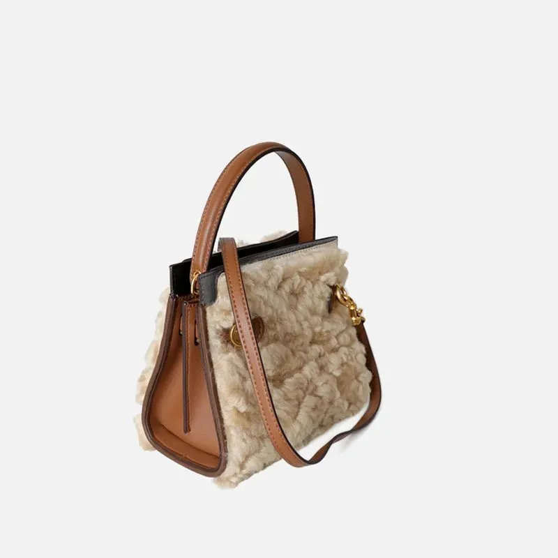 Pre Order:  Petite Fluffy Wool Double Bag