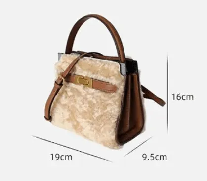 Pre Order:  Petite Fluffy Wool Double Bag