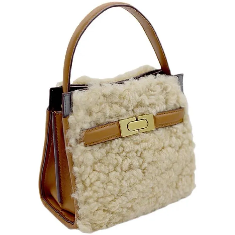 Pre Order:  Petite Fluffy Wool Double Bag