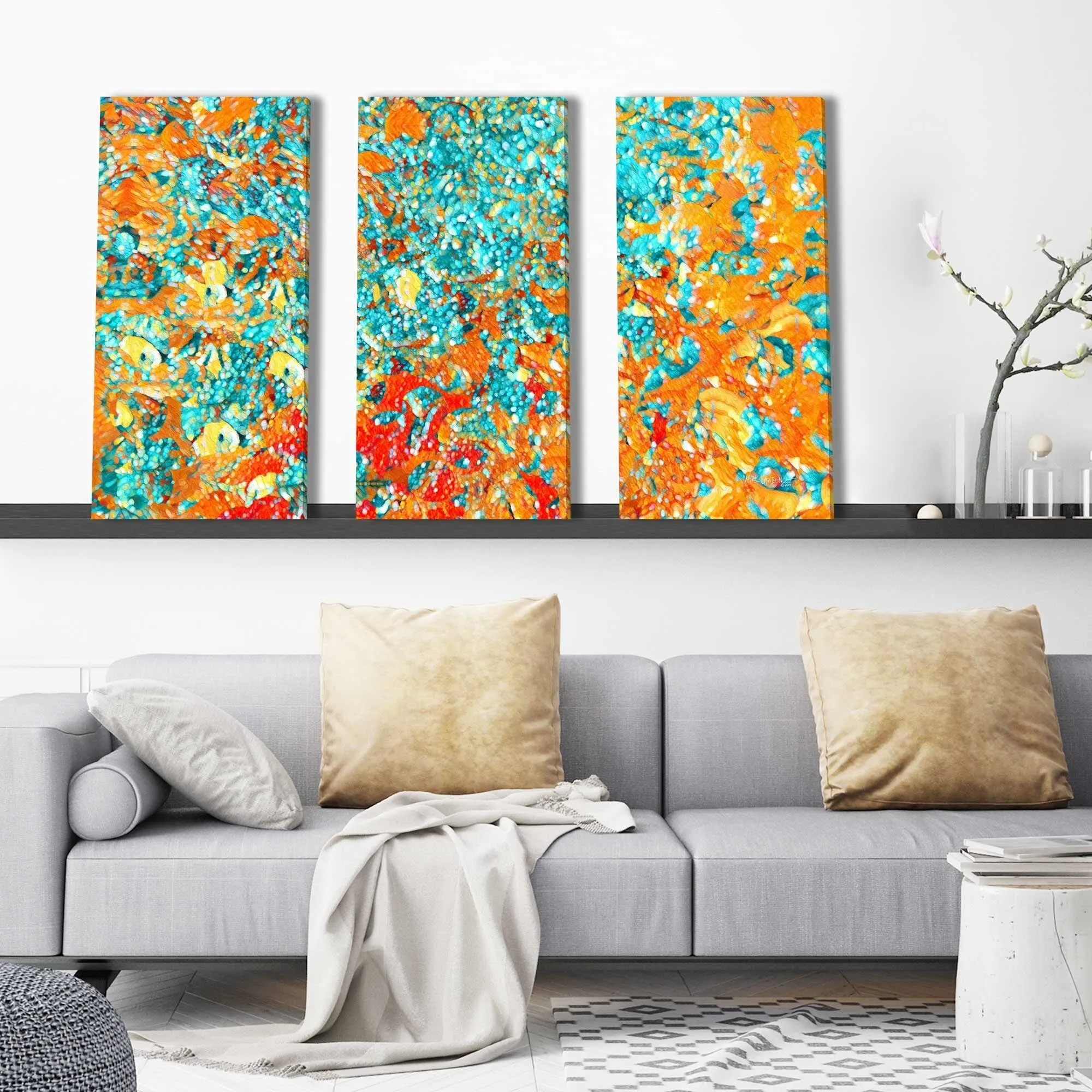 "1 Corinthians 3 16 Beautifully Arranging You" 3 Piece Set on Canvas