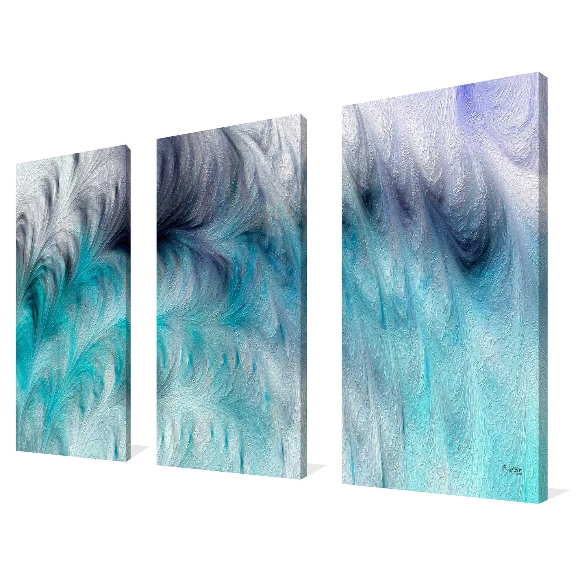 "2 Peter 1 21 Moved by The Spirit" 3 Piece Set on Canvas