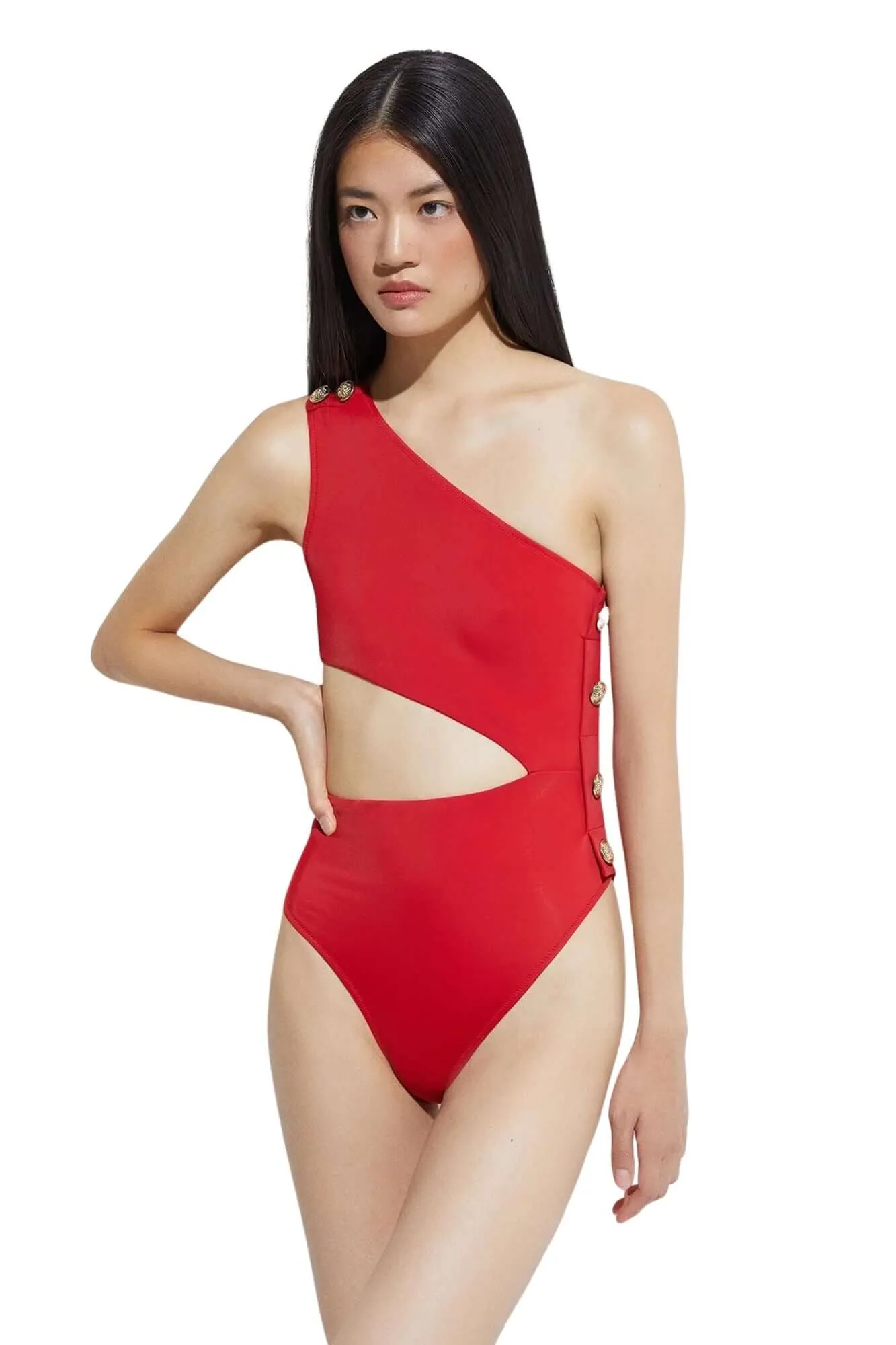 Rhea One Piece in Red