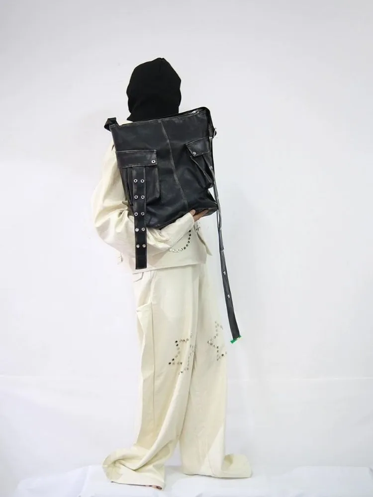 Rivet Do Old Biker Bucket Shoulder Bag【s0000005207】