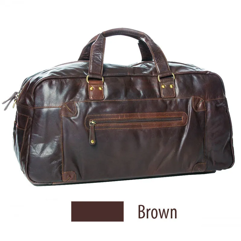 Rugged Hide - Travel Bag Leather Overnight Bag