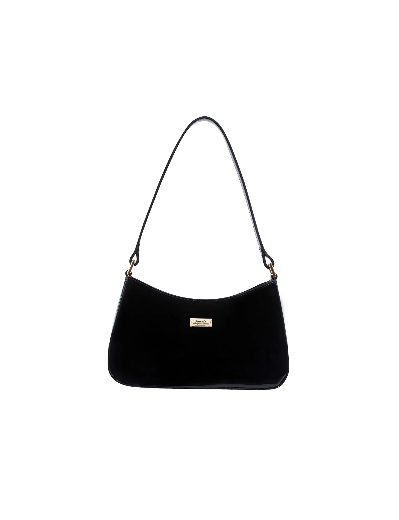 Serenade - Allura SV1-0821 Patent Leather Handbag - Black