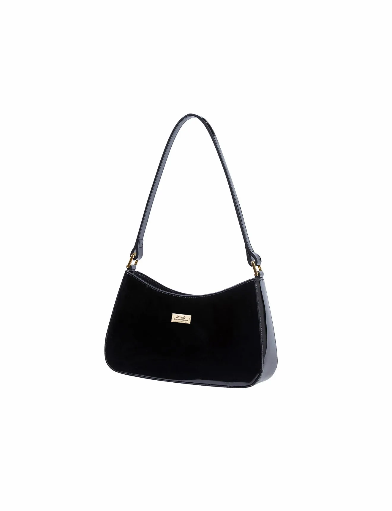 Serenade - Allura SV1-0821 Patent Leather Handbag - Black