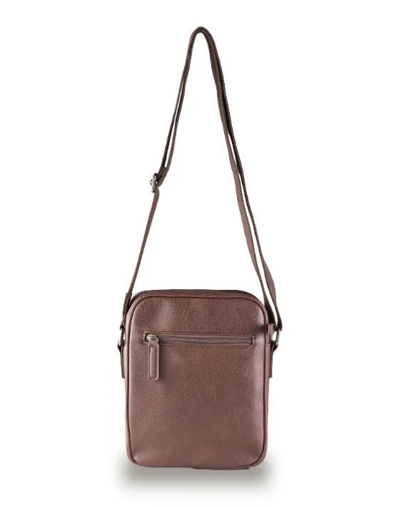 Tosca - VG016 Vegan Leather shoulder side bag - Chocolate