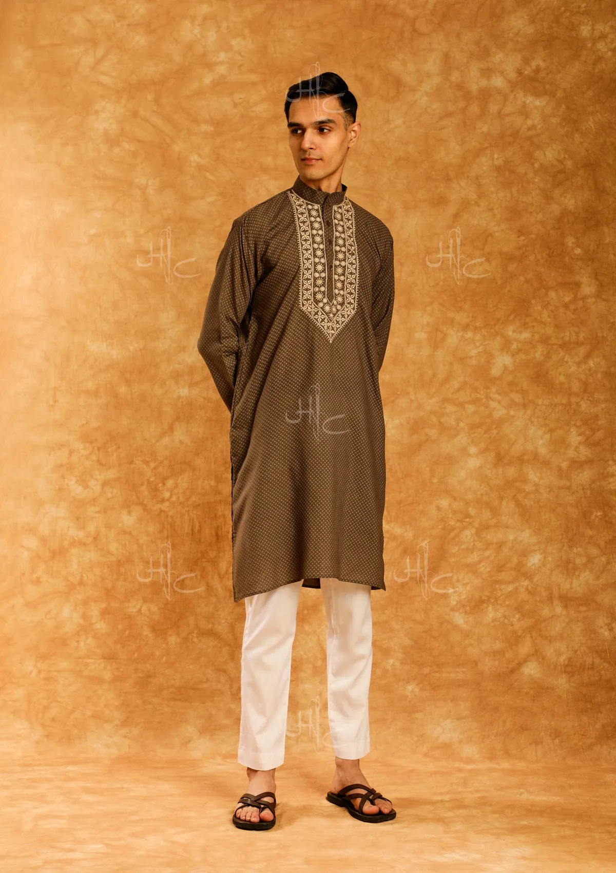 Wasiq Embroidered Rayon Straight Men's Kurta