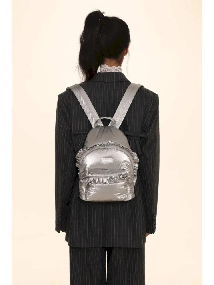 Zipper Clip Cotton Small Shoulder Bag Backpack【s0000005993】