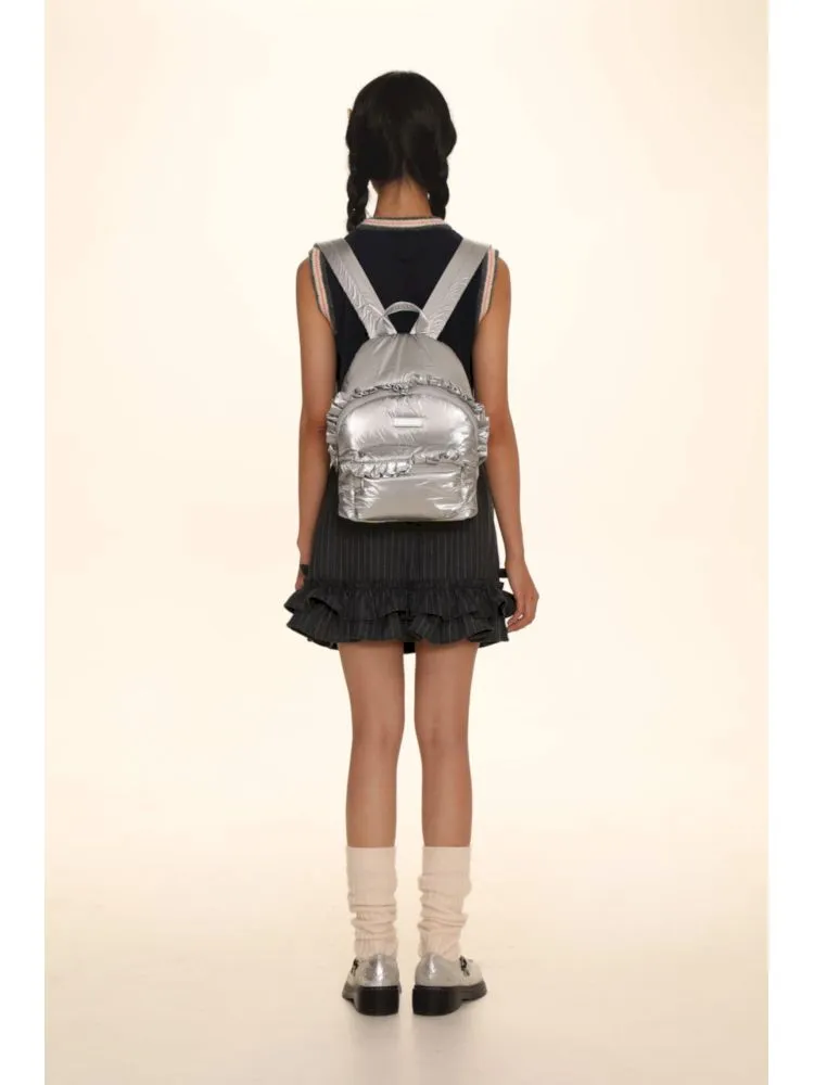 Zipper Clip Cotton Small Shoulder Bag Backpack【s0000005993】