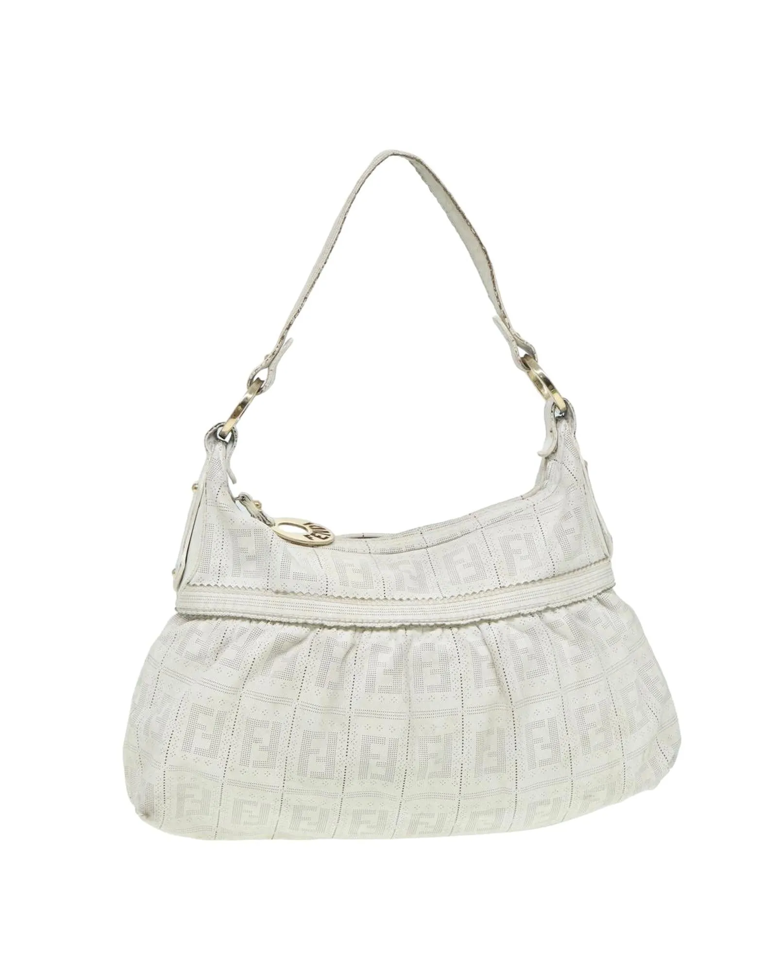 Zucca Canvas PVC Leather Shoulder Bag